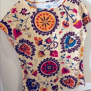 Floral Print Tunic Blouse